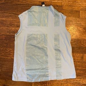 DKNY, Lgtly Worn Blue Sleeveless Top - M